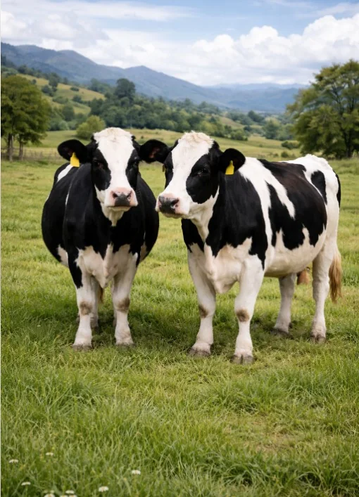 Vacas en pastoreo asociadas a la expansión agro y producción láctea del proyecto